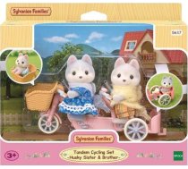 Figurka Epoch Sylvanian Families Tandem Pieski Husky na rowerze zestaw z figurkami (5637) 05637 (5054131056370) ( JOINEDIT30144310 ) bērnu rotaļlieta