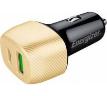 Ladowarka Energizer Energizer Ultimate - Ladowarka samochodowa USB-C  USB-A 38W PD + QC3.0 (Zloty / Czarny) D38BG (3492548233298) ( JOINEDIT48277003 ) iekārtas lādētājs