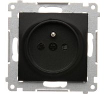 Kontakt-Simon Simon 54 Gniazdo wtyczkowe z uziemieniem i przeslonami (modul) 16A 250V zaciski srubowe czarny mat DGZ1Z.01/49 DGZ1Z.01/49 (5902787870898) ( JOINEDIT32097077 )