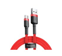 Baseus Cafule USB cable 2 m USB 2.0 USB A USB C Red 6953156278226 ( 6953156278226 46798-uniw CATKLF-C09 ) USB kabelis