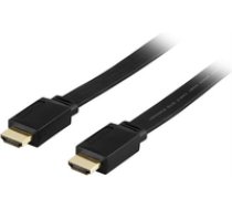 Deltaco HDMI-1070F HDMI cable 10 m HDMI Type A (Standard) Black 0552199000093 ( HDMI 1070F HDMI 1070F HDMI 1070F ) kabelis video  audio