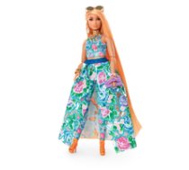 Mattel Barbie Extra Fancy doll in blue floral dress ( HHN14 HHN14 HHN14 ) bērnu rotaļlieta