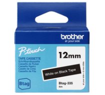 Brother BTAG-335 label-making tape White on black 4977766833257 ( BTAG335 BTAG-335 )