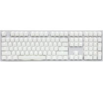 Ducky One 2 White Edition PBT Gaming Keyboard  MX-Speed-Silver  White LED - White ( DKON1808S PDEPDWZW1 DKON1808S PDEPDWZW1 DKON1808S PDEPDWZW1 ) klaviatūra