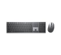 Dell Premier Multi-Device Keyboard and Mouse KM7321W Keyboard and Mouse Set Wireless Ukrainian Titanium Gray 2.4 GHz Bluetooth ( 580 AJQV ) klaviatūra
