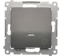 Kontakt-Simon Simon 54 Premium Przycisk dzwonek z podswietleniem LED (modul) 16AX 250V~ zaciski srubowe antracyt DD1AL.01/48 DD1AL.01/48 (5902787559267) ( JOINEDIT34627838 )