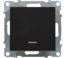Legrand SUNO - Lacznik jednobiegunowy podswietlany - 10 AX - 250 V~ - zaciski automatyczne Czarny - Legrand 721411 himp 721411 (3414972041843) ( JOINEDIT36569768 )