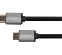 Kabel KrugerMatz HDMI - HDMI 1.8m czarny (KM1204) KM1204 (5901890033008) ( JOINEDIT38907170 ) kabelis video  audio