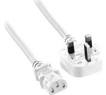 MicroConnect Power Cord UK Type G - C13 2M  AK-440107-018-S white UK Type G  BS 1363 -  5704174522164 ( PE090420W PE090420W ) kabelis  vads