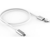 Kabel USB LMP USB-C - USB-C 1.8 m Bialy (Magnetic Safety cable 1.8 m Silver) Magnetic Safety cable 1.8 m Silver (7640113432720) ( JOINEDIT40847589 ) USB kabelis