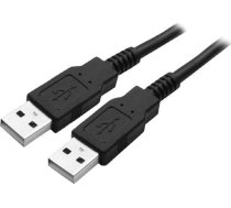 Kabel USB Logo USB-A - USB-A 1.8 m Czarny 11618859 (8590274419933) ( JOINEDIT38789016 ) USB kabelis