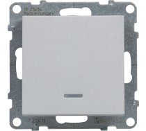 Legrand SUNO - Lacznik jednobiegunowy podswietlany - 10 AX - 250 V~ - zaciski automatyczne Aluminium - Legrand 721311 himp 721311 (3414972041751) ( JOINEDIT36569759 )
