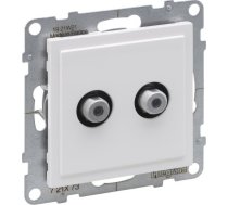 Legrand SUNO Gniazdo antenowe podwojne SAT typ F koncowe 1 5dB biale 721173 721173 (3414972047296) ( JOINEDIT36199514 )