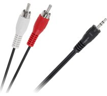 Kabel LP Jack 3.5mm - RCA (Cinch) x2 1.8m czarny (LEC-KPO2747-1 8) LEC-KPO2747-1 8 (5901436713678) ( JOINEDIT40802222 ) kabelis video audio