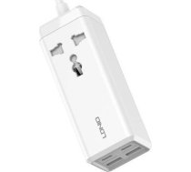 Listwa zasilajaca z 1 gniazdem AC  2x USB  2x USB-C LDNIO SC1418  EU/US  2500W (biala) ( SC1418 EU SC1418 EU )