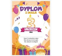 LearnHow Dyplom A5 urodzinowy - trzecie urodziny 5szt 483064 (5905080741476) ( JOINEDIT34821404 )