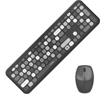 MOFII Wireless keyboard + mouse set MOFII 666 2.4G (Black) 6950125749053 ( 6950125749053 6950125749053 SMK 666395AG Black SMK 666395AG BK ) klaviatūra