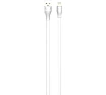Cable USB to Lightning LDNIO LS553  2.1A  2m (white) ( LS553 lightning LS553 lightning LS553 lightning ) USB kabelis