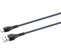 LDNIO LS522  USB - USB-C 2m Cable (Grey-Blue) ( LS522 type c LS522 type c LS522 type c ) USB kabelis