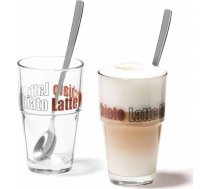 Leonardo Zestaw 2 szklanek z lyzeczkami Latte Solo - Leonardo (L-042555) - L-042555 L-042555 (4002541425553) ( JOINEDIT36570654 )