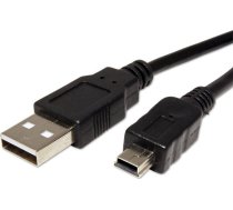 Kabel USB LAMA PLUS USB-A - miniUSB 3 m Czarny 1047048 (8590274233553) ( JOINEDIT38686499 ) USB kabelis