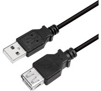 LogiLink USB-A - USB-A USB cable 2 m Black (CU0010B) ( CU0010B ) USB kabelis
