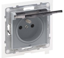 Legrand SUNO - Gniazdo 2P+Z IP44 - 16 A - 250 V~ - zaciski automatyczne - z przeslona Aluminium - Legrand 721386 himp 721386 (3414972045070) ( JOINEDIT36569765 )