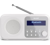 Sharp DR-P420(WH) Tokyo Portable Digital Radio  FM/DAB/DAB+  Bluetooth 5.0  USB or Battery Powered  Snowy White ( DR P420(WH) DR P420(WH) DR P420(WH) ) radio  radiopulksteņi