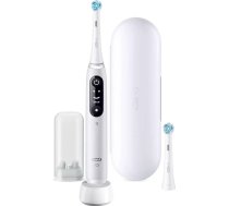 Oral-B iO Series 6 White + case ( 445234 4.2102E+12 4210201445234 6 White JAS22 iO 6 White iO Series 6 White iO Series 6 White Alabaster + dodatkowa koncowka ORB445234 ) mutes higiēnai