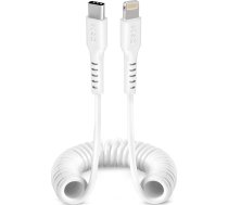 SBS USB-C auf Lightning Spiraldatenkabel 1m weis ( TECABLELIGTCSW TECABLELIGTCSW ) USB kabelis
