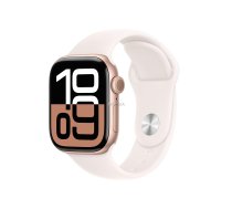 Watch Series 10 GPS 42 mm Rose Gold Aluminium Case with Light Blush Sport Band - S/M ( MWWH3ET/A MWWH3ET/A ) Viedais pulkstenis  smartwatch