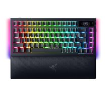 Razer BlackWidow V4 Pro 75% Mechanical Gaming Keyboard 4K Hz Wireless US Black Orange Tactile Switches Gen3 Wireless connectio ( RZ03 05130100 R3M1 446008 BLACKWIDOW V4 PRO 75% - US LAYOUT ) klaviatūra