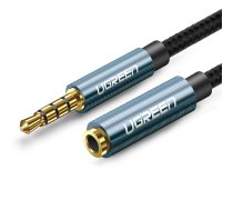 Ugreen adapter cable extension AUX mini jack 3.5 mm 1.5m blue (AV118) ( 6957303846740 40674 40674 ugreen 6957303846740 UGR641BLU ) USB kabelis