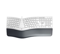 CHERRY TAS KC 4500 ERGO Corded DE-Layout weis-grau ( JK 4500DE 0 ) klaviatūra