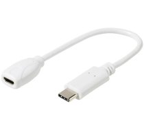 Vivanco USB 2.0 Adapter [1x Micro-USB-Buchse - 1x USB 2.0 Stecker C] DCAVVUSBCMB02W (37558) 4008928375589 ( 37558 37558 37558 ) USB kabelis