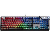 MSI Gaming Keyboard  VIGOR GK71 SONIC BLUE RGB LED light  US  Wired  Black  Blue Switches  Numeric keypad ( S11 04US279 CLA S11 04US279 CLA S11 04US279 CLA Vigor GK71 Sonic Blue VIGOR GK71 SONIC BLUE US VIGORGK71SONICBLUEUS ) klaviatūra