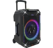 N-GEAR THE FLASH 1540 - Karaoke Speaker - 15" Woofer - Bluetooth - LED Lichtshow - Incl. Draadloze Microfoons ( 8720589823976 ) pārnēsājamais skaļrunis