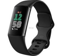 Fitbit by Google Charge 6 czarna koperta / czarny pasek ( GA05183 GB GA05183 GB ) Viedais pulkstenis  smartwatch