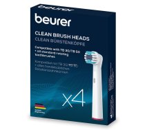 Beurer Clean 4 gab. balta - Uzgali elektriskajai zobu birstei 10156 ( 4211125101565 TB Clean 4 szt. ) mutes higiēnai