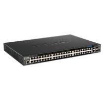 D-Link DGS-1520-52MP/E network switch Managed L3 Gigabit Ethernet (10/100/1000) Power over Ethernet (PoE) 1U Black ( DGS 1520 52MP/E ) komutators