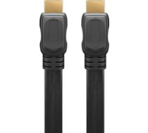 High Speed HDMI Trademark  Flat Cable with Ethernet  3 m  black - HDMI Trademark  connector male (type A)  HDMI Trademark  connector ma ( 61280 61280 61280 )