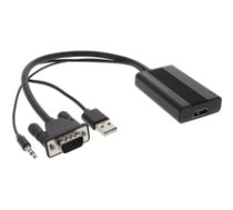 Convertidor inline vga+audio a hdmi entrada vga + conector de audio de 3 5 mm ( 65004B 65004B 65004B )