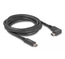 Delock - USB-Kabel - 24 pin USB-C (M) zu 24 pin USB-C (M) gewinkelt - 3 A - 2 0m - USB Power Delivery (60W)  unterstutzt 4K 144 Hz (3840 x 2 ( 80038 80038 80038 )