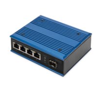 DIGITUS Switch Ind. 4-Port  Gigabit 30W PoE Unmanaged blau ( DN 651135 DN 651135 DN 651135 ) komutators