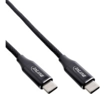 Magnetic USB-C Kabel - USB-C Stecker/Stecker - 100W - schwarz - 2m ( 35882 Inline_ 35882 ) adapteris