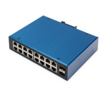 DIGITUS Switch Ind. 16-Port Gigabit         Unmanaged blau ( DN 651138 DN 651138 DN 651138 ) komutators