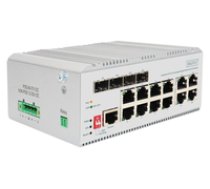 DIGITUS Switch 8 Port Gigabit PoE  L2 managed  4 SFP Uplink ( DN 651139 DN 651139 DN 651139 ) komutators