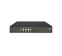 LevelOne Switch  8x GE GES-2110P     2xGSFP 19" 130W  8xPoE+ ( GES 2110P GES 2110P GES 2110P ) komutators