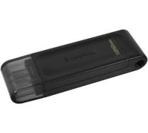 KINGSTON DATA TRAVELER 70 USB FLASH DRIVE 128GB TYPE C 3.2 GEN 1 BLACK DT70/128GB 0740617305371 (0740617305371) ( JOINEDIT68629018 )