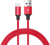 Kabel USB Vayox USB-A - microUSB 1.5 m Czerwony (BX8759) BX8759 (5902689076008) ( JOINEDIT42772549 ) USB kabelis